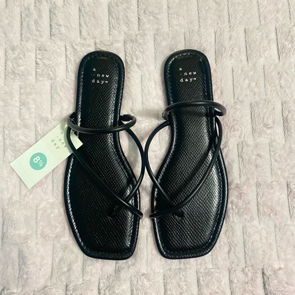 Black strappy sandals